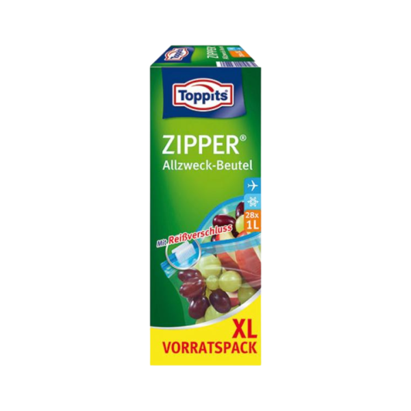 320160 Toppits Zipper Allzweckbeutel 1 Liter XL, Frischhalte Aufbewahrungsbeutel, 28 Stueck.png